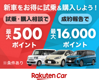 楽天car ヒョンデ試乗で最大1000ポイント